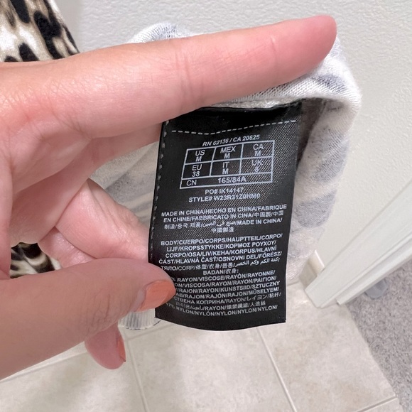 Guess Leopard Print Dress with Lace Back - Size M - Picture 6 of 6